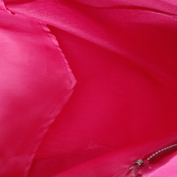 Z 1950-60s VINTAGE Salmon SILK CHIFFON Cocktail Dress w Attached Sheath Drape - Picture 9 of 10